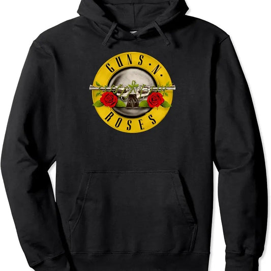 Guns N' Roses Bullet Logo Hoodie Pullover Hoodie Sweatshirt, Hoodie, Comfort Colors