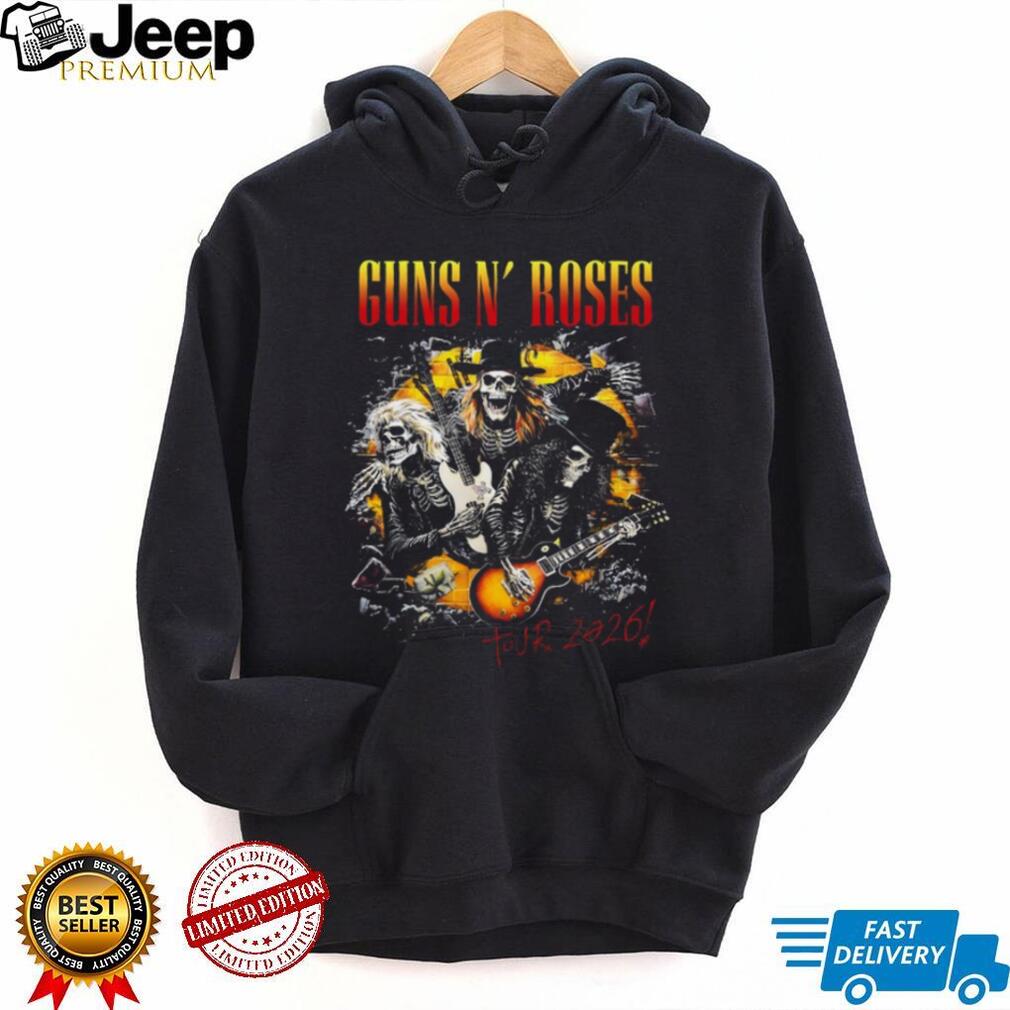 Guns N’ Roses Tour 2026 Skeleton Band Members Graphic T Shirt