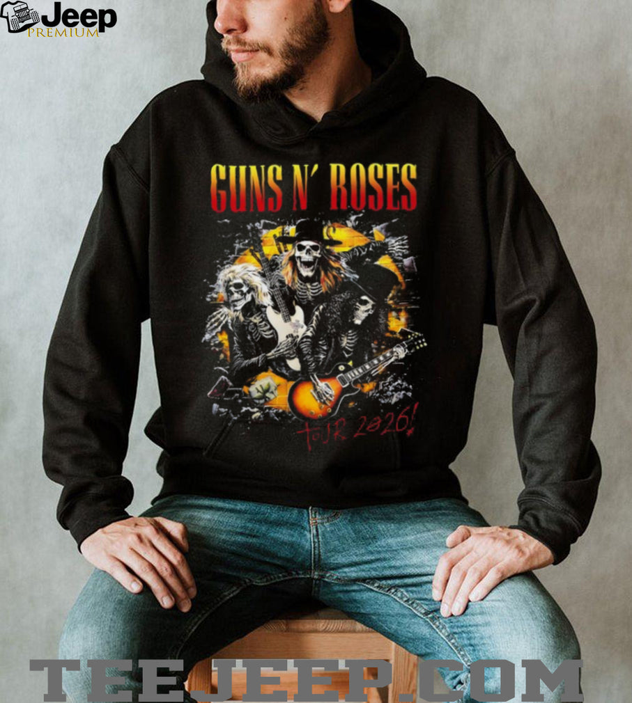 Guns N’ Roses Tour 2026 Skeleton Band Members Graphic T Shirt