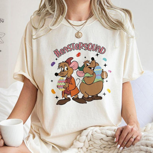 Gus Gus And Jaq Easter Vibes Tee, Easter Sweatshirt, Happy Easter T-shirt, Cute Bunny Shirt, Easter Trip Tee, Easter...
