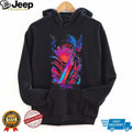 Guts Berserk Anime Neon Aesthetic Graphic Print Black T Shirt