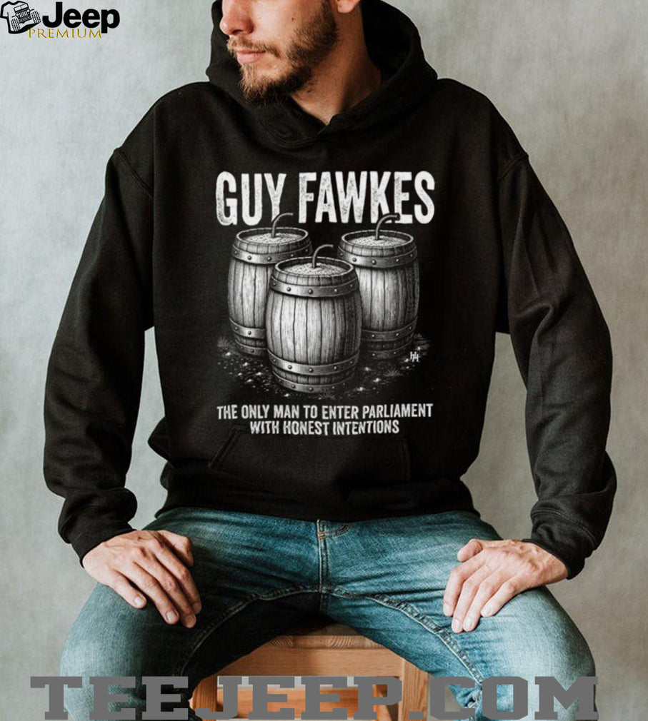 Guy Fawkes Honest Intentions Historical Political Quote Graphic Unisex T Shirt