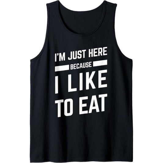 Gym & Food Funny Workout Gift For Women or Men With Saying Tank Top Made in USA