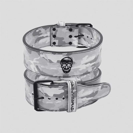 Gymreapers 10mm Single Prong Weightlifting Belt - White Camo, Firm Back Support for Serious Weightlifting T-Shirts,...