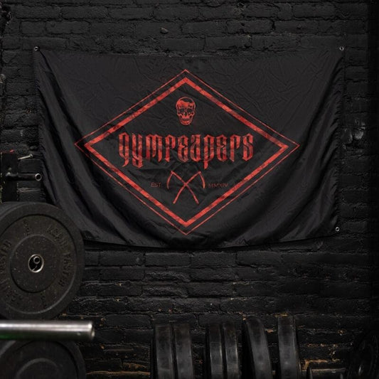 Gymreapers MMXIV Reaper Diamond Gym Flag - Red Camo for Weight Training and Fitness Equipment - Sports & Outdoor