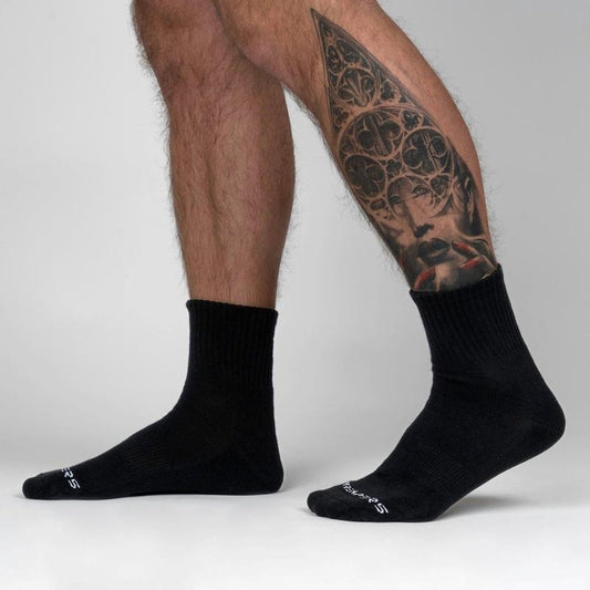 Gymreapers Quarter Socks - Cushioned Heel and Toe, Black All Seasons Plain Pattern T-Shirts, Hoodie, Sweatshirt