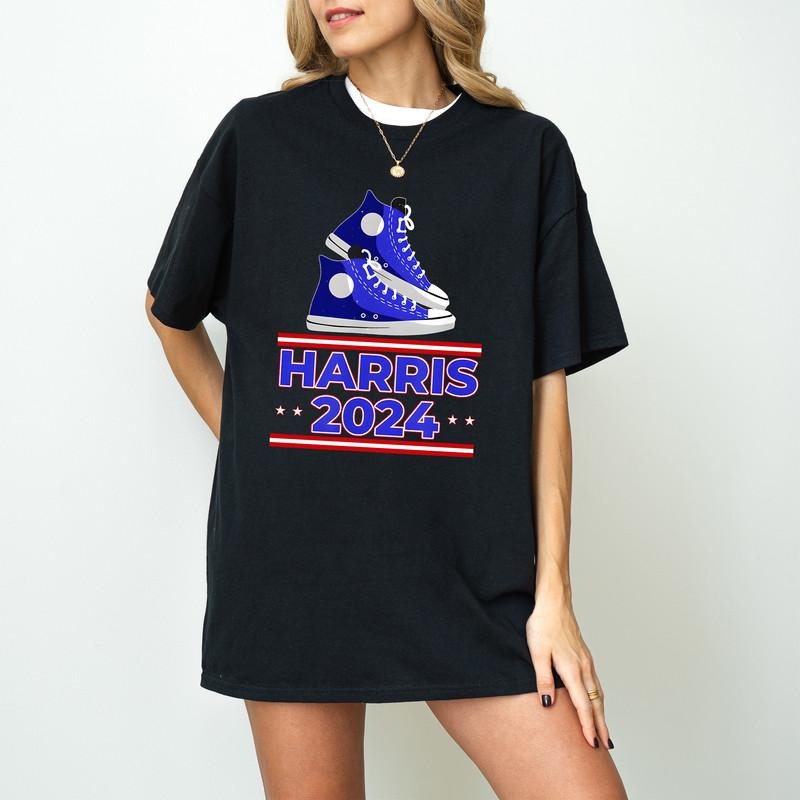 HARRIS 2024 Vote President Kamala Election Sneakers Meme T-Shirt Hoodie, Sweatshirt | WearSparks.com