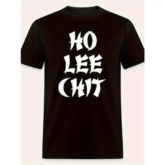 HO LEE CHIT FUNNY Dad Father's Day top birthday funny men's short sleeve graphic T-shirt collection black Made in USA