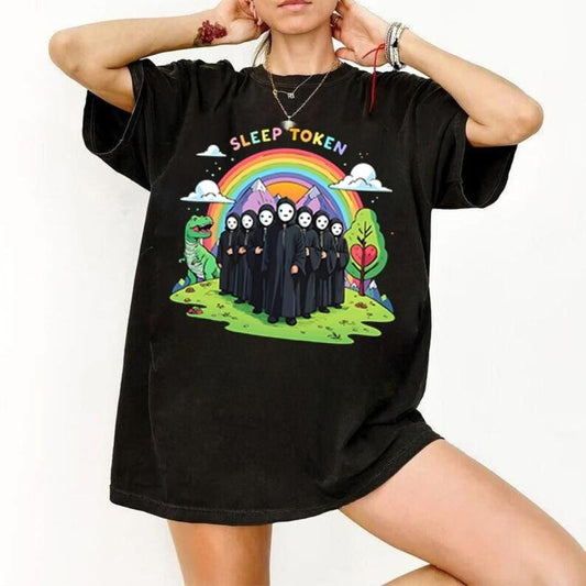 [HOT NEW] Funny Flamingo Sleep Token T-Shirt, Sweatshirt, Hoodie, Summer Vibes Graphic, Unisex Cotton Top for Music Fans and Concert Lovers