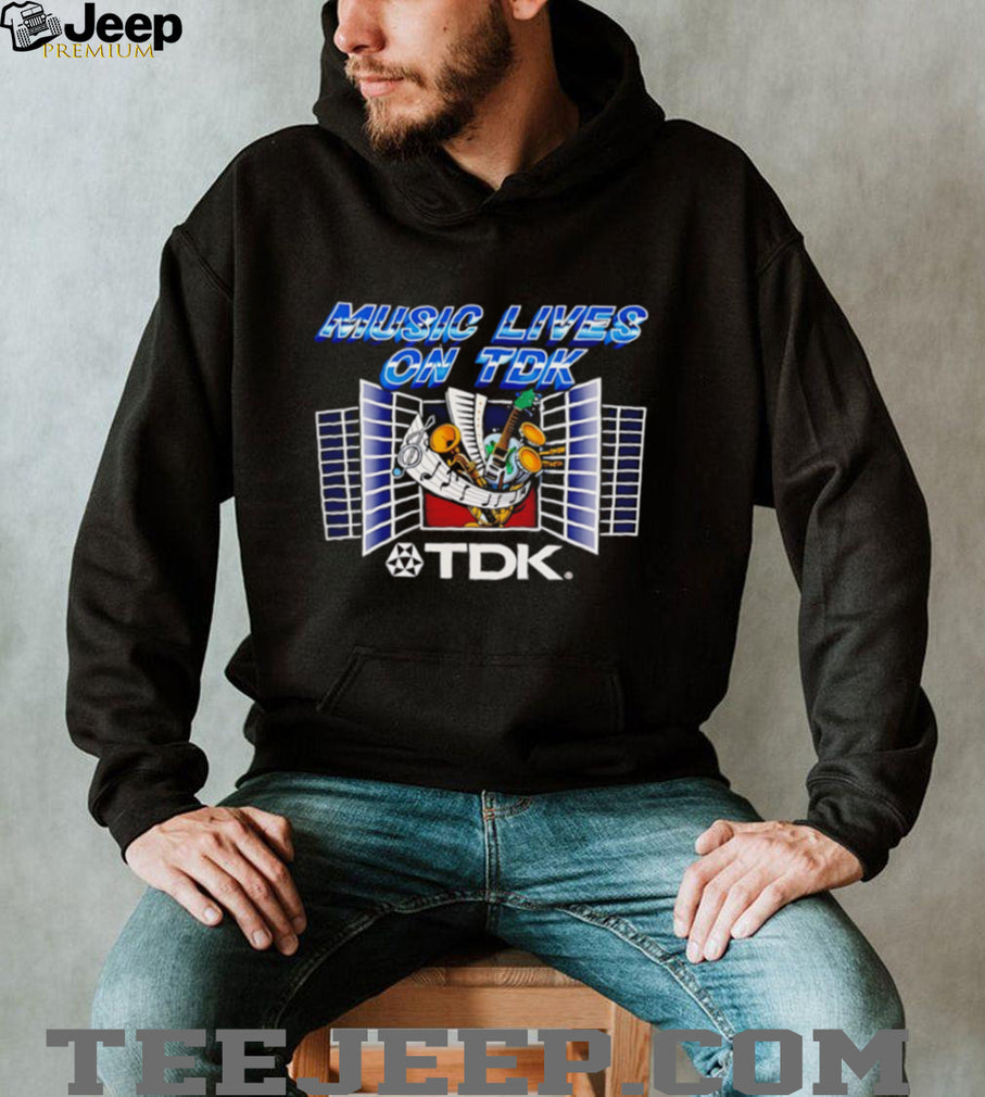 Music Lives On TDK shirt
