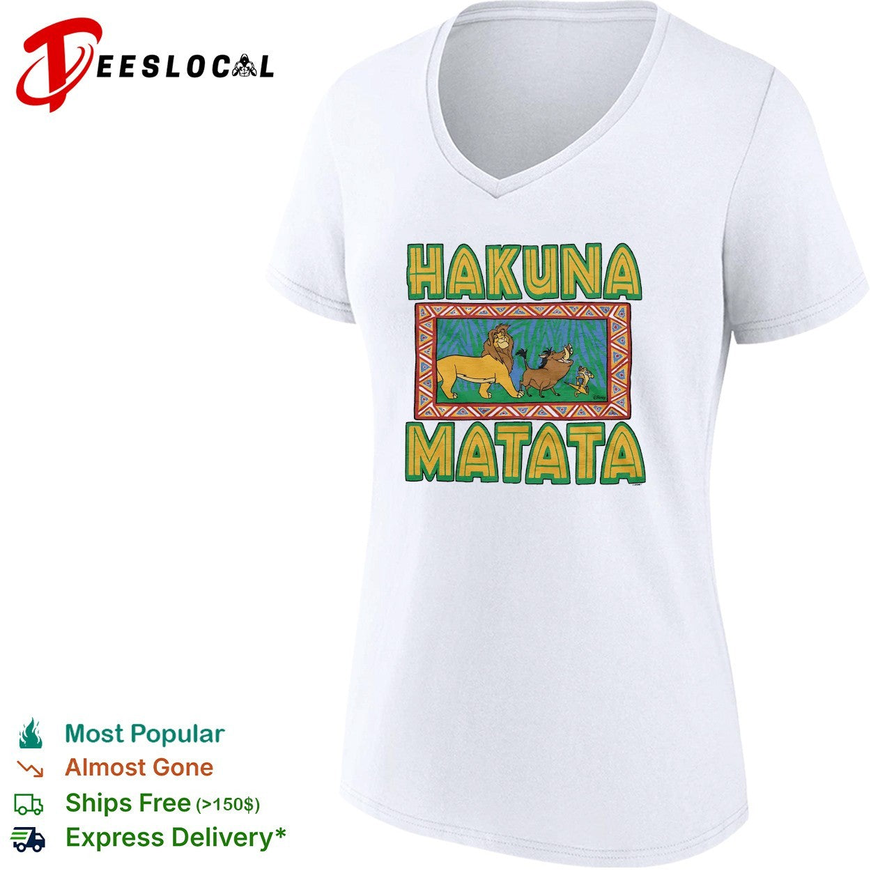 Hakuna Matata Lion King Simba Timon Pumbaa shirt
