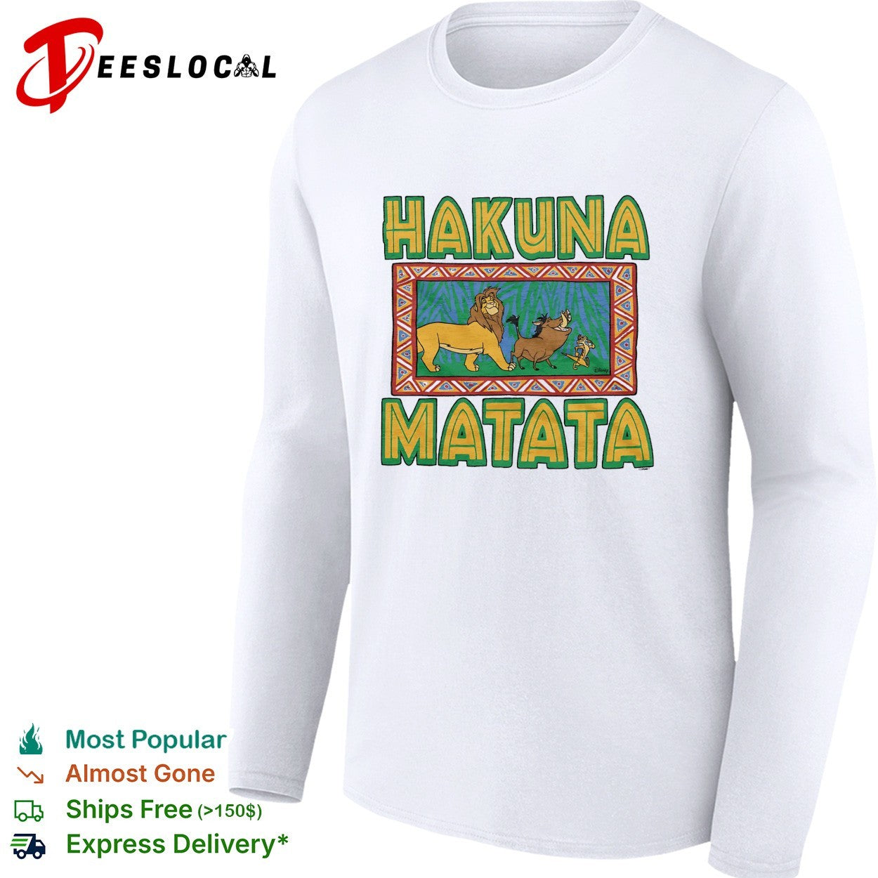 Hakuna Matata Lion King Simba Timon Pumbaa shirt