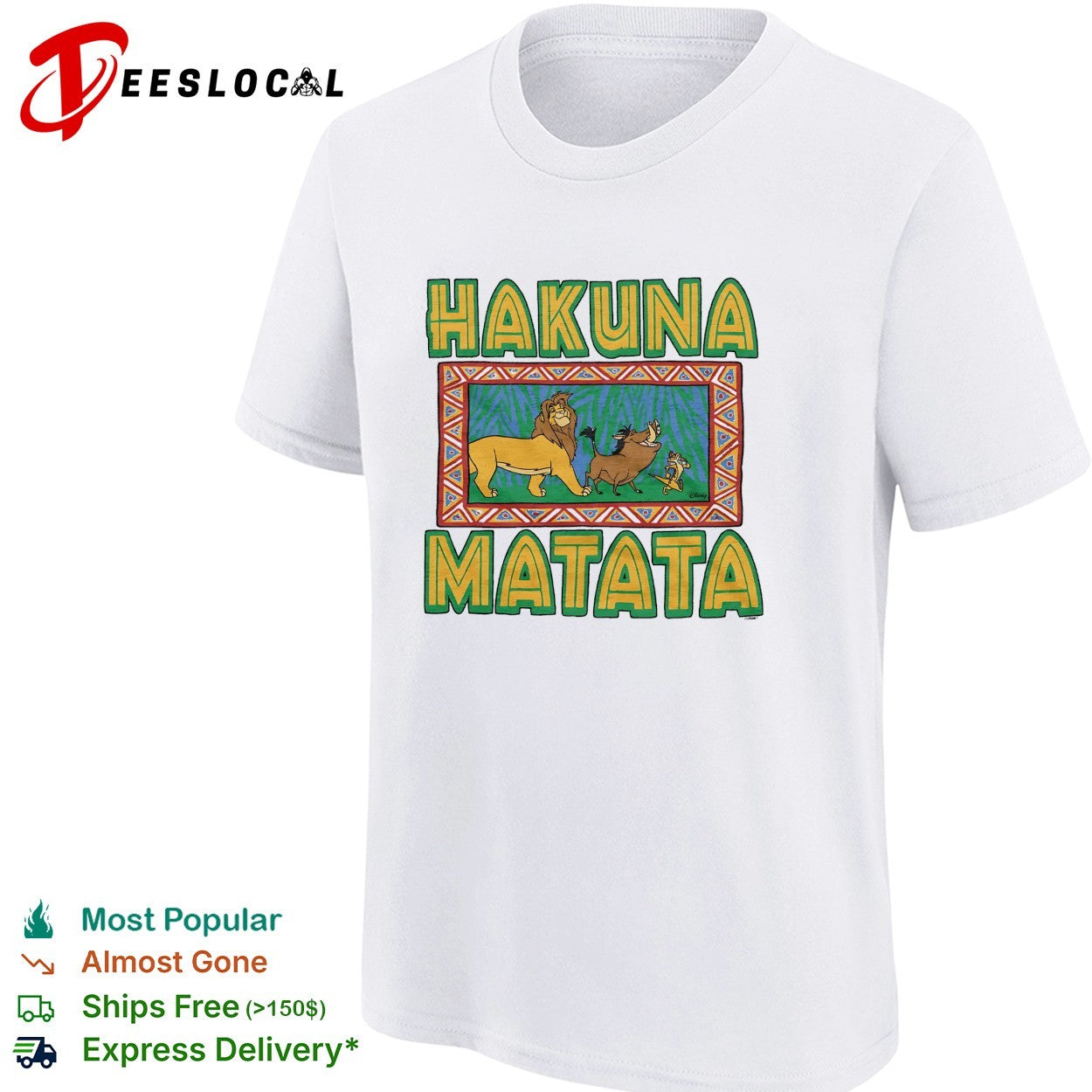 Hakuna Matata Lion King Simba Timon Pumbaa shirt