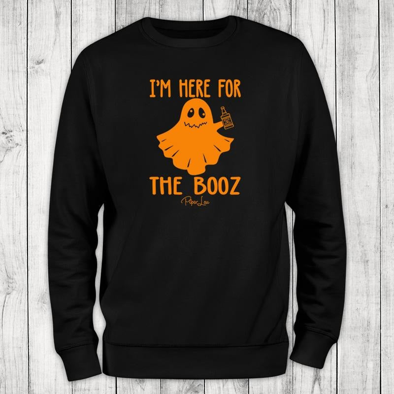 Halloween | I'm Here For The Booz Sweatshirt, #halloween #fall #holidays #colorprint #cute