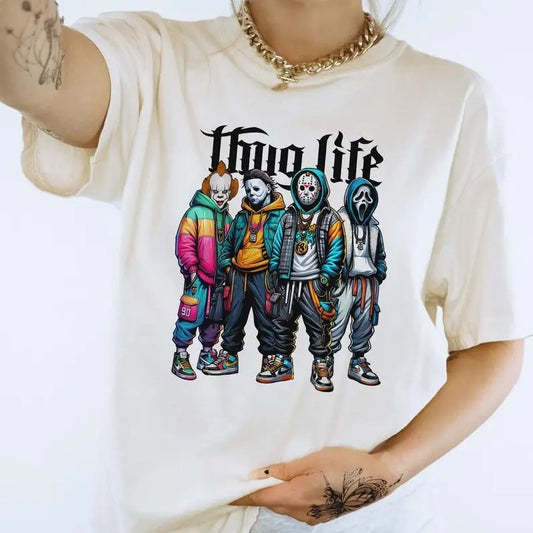 Halloween 2024 shirt, Horror movie Unisex shirt, Shirt - Sweatshirt - Hoodie, Full Color, For Men, For Women, Casual, Classic Fashion, Full Sizes, Tee Print