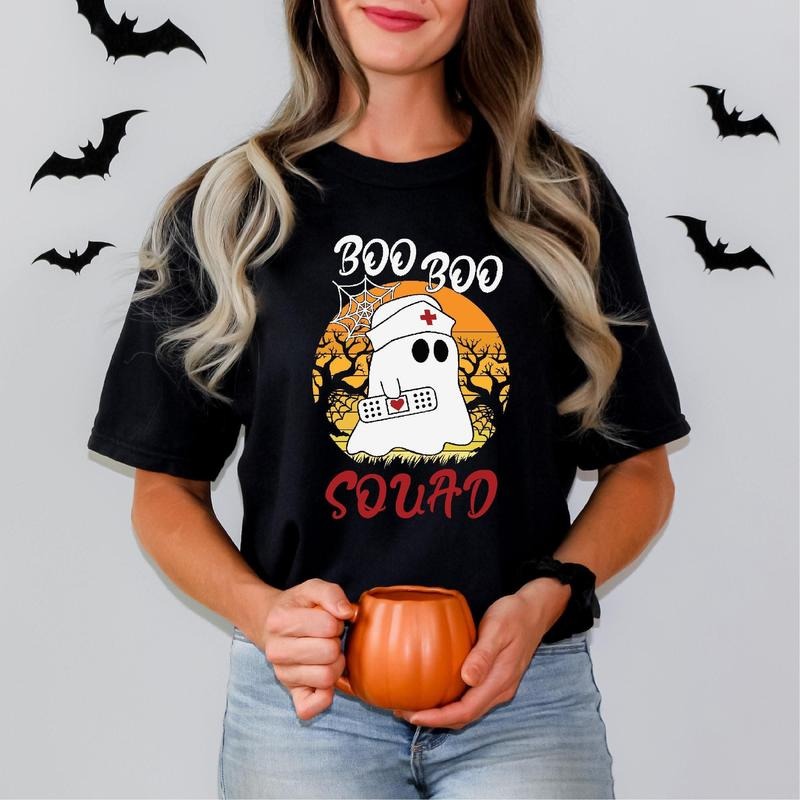 Halloween Boo Boo Squad Shirt, Halloween Ghost Nurse Shirt, Halloween Nurse Crew Shirt, Halloween Hospital Shirt, Halloween Ghost Boo Shirt
