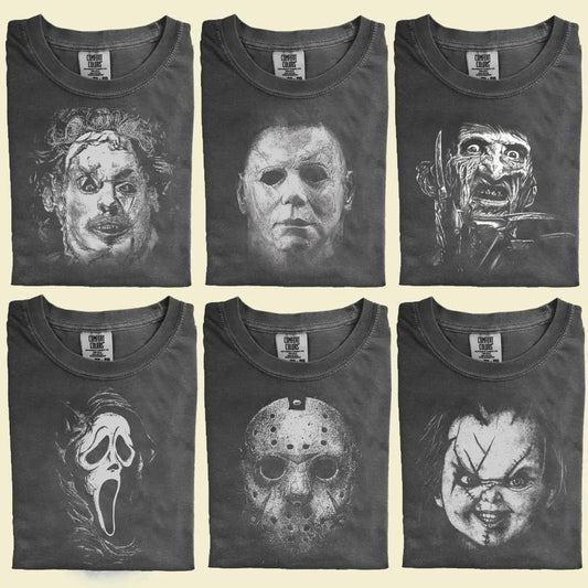 Halloween Characters Killers T-Shirt, Retro Horror Icons Sweatshirt, Scary Movies Tee Shirt, Horror Character Shirt, Ghostface Jason Freddy Shirt