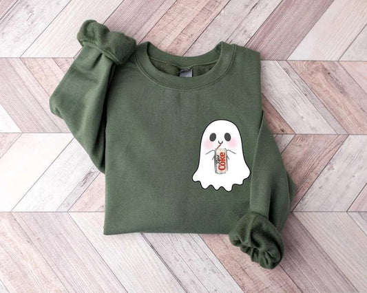 Halloween Diet Coke Sweatshirt, Diet Coke Ghost Sweatshirt, Funny Ghost Diet Coke Sweatshirt, Diet Coke Sweatshirt, Halloween Diet Coke, Ghost Diet Coke Sweatshirt
