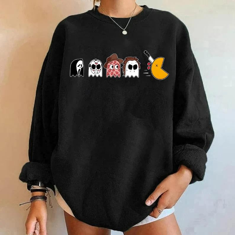 Halloween Friends Shirt, Halloween Movie Characters Sweater, Cute Halloween Movies Crewneck, Vintage 90s Halloween Movies Sweatshirt, Spooky Season