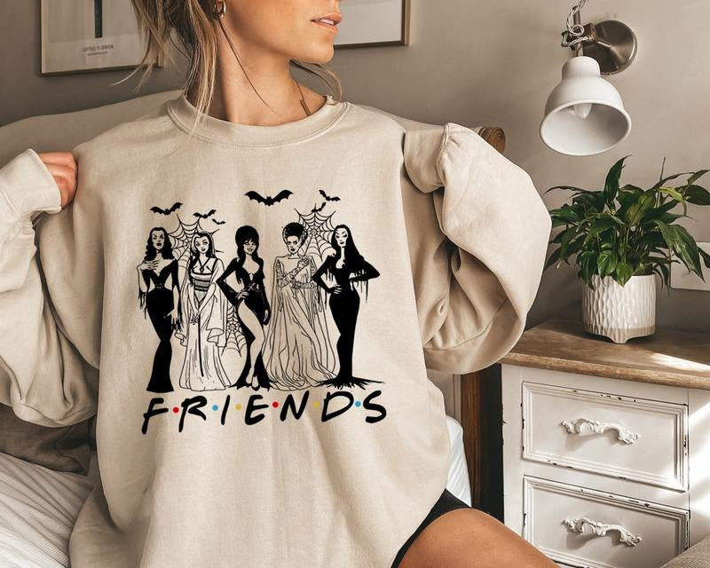 Halloween Friends Squad Goals Sweatshirt, Halloween Squad Queens Sweatshirt, Halloween Witch Shirt, Halloween Shirt, Vintage 90s Halloween Shirt, Halloween Holiday Party Shirt