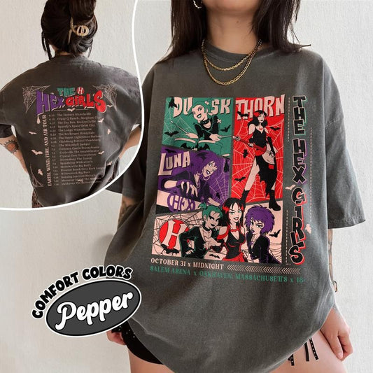 Halloween Girls Rock Band 2 Sided Comfort Colors Shirt, Halloween Shirt For Girl  Womenswear