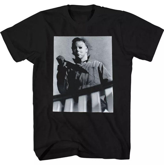 Halloween Michael Myers Knife Photo T-Shirt, Ghostface Vintage 90s Graphic T-Shirt, Scream Horror Movies Shirt, gift for her, him