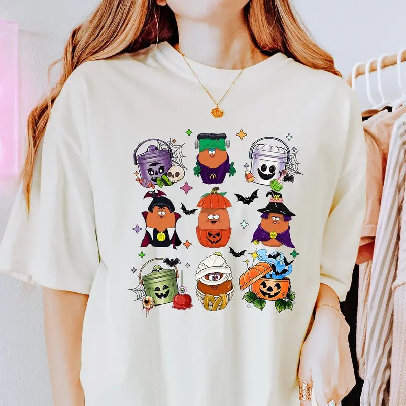 Halloween Nuggets Bucket Shirt Spooky Nuggets Meal Bucket Shirt Halloween Chicken Nuggets Shirt Spooky Nuggets Shirt Spooky Season Shirt