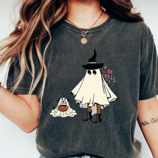 Halloween Pupkin Shirt, Comfort Colors Halloween Shirt, Casual Shirt Unisex, Halloween Clothing, Graphic Halloween Apparel, Casual Cotton T-shirt, Unisex Halloween