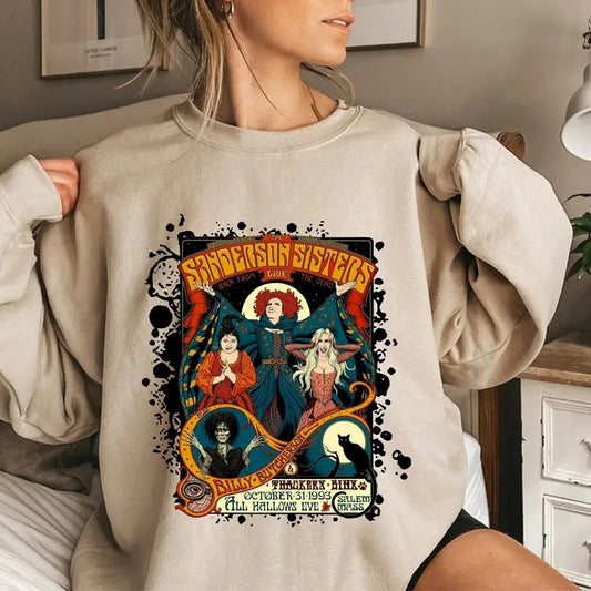 Halloween Sanderson Sisters Shirt, Halloween Shirt, Hocus Pocus Halloween Shirt, Halloween Party Hoodie, Gift For Friend