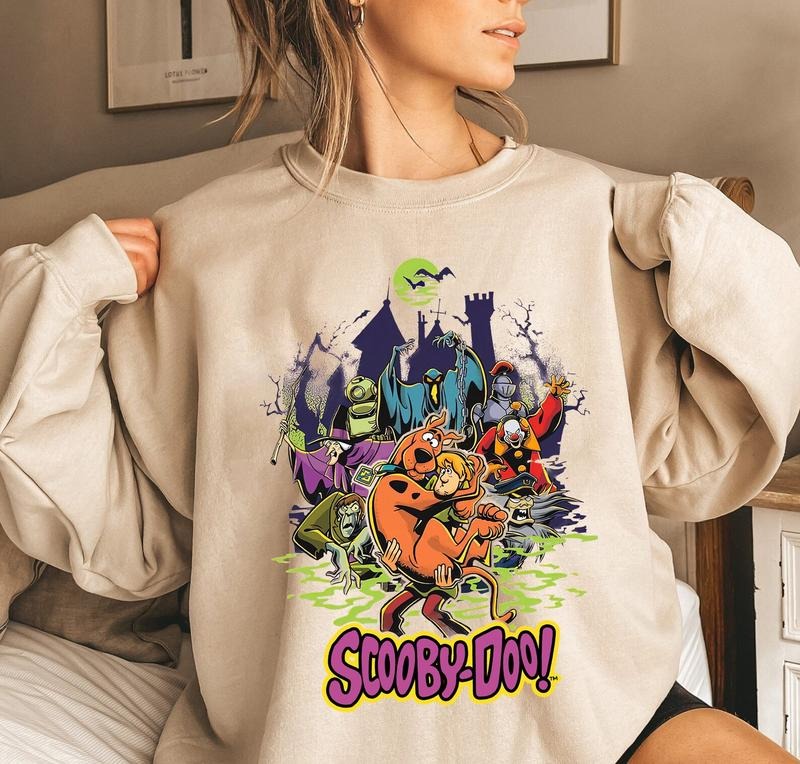 Halloween Scooby Doo Sweatshirt, Scooby Doo And Friends T-Shirt, Vintage Scooby Doo Halloween Sweater Hoodie | WearSparks.com