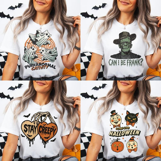 Halloween Shirts Round 5 -  Unisex Non-Fitted T-Shirt,Funny Tee, Gift Idea, Relaxed Fit, Casual Apparel,Great with Jeans Top Womenswear