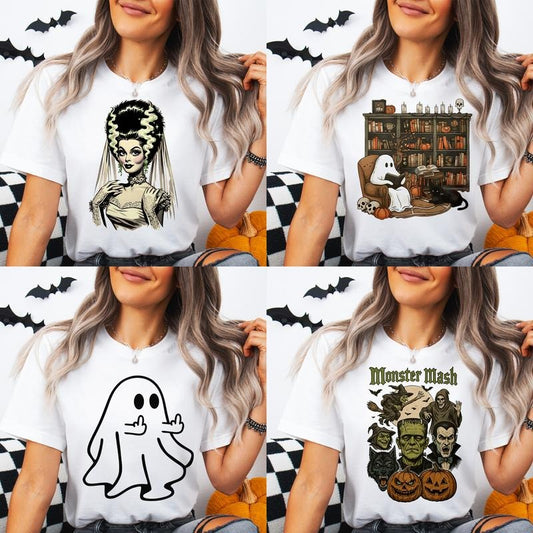 Halloween Shirts Round 6 - Unisex Non-Fitted T-Shirt,Funny Tee, Gift Idea, Relaxed Fit, Casual Apparel,Great with Jeans Top Womenswear