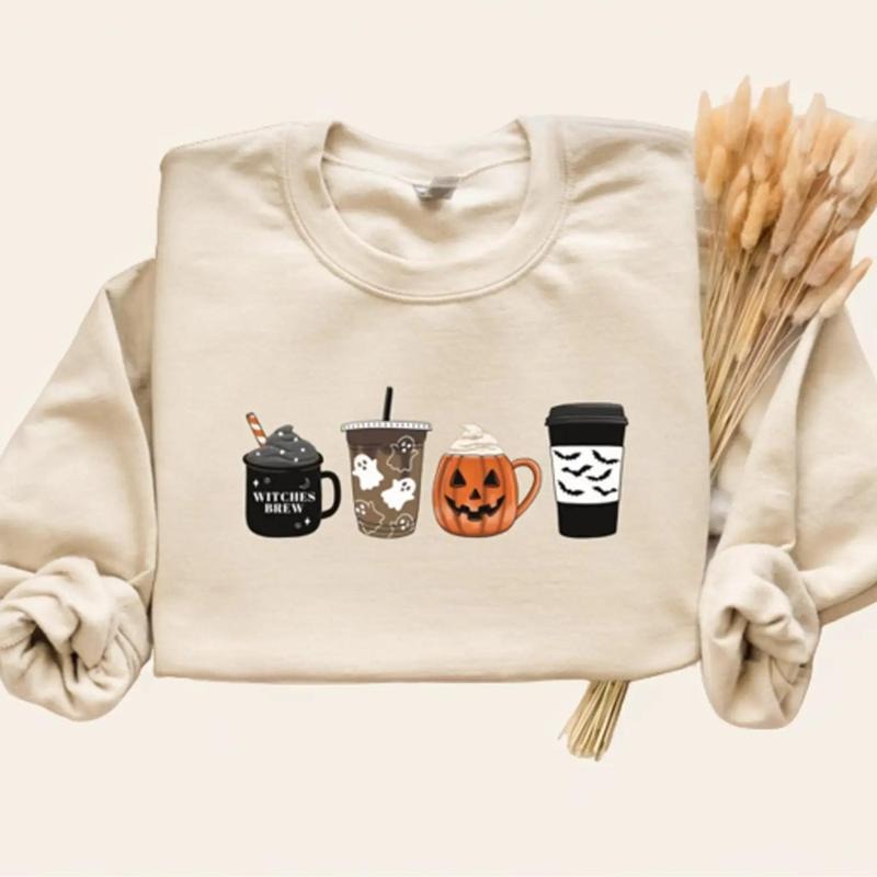Halloween Sweatshirt, Fall Coffee Sweatshirt, Halloween Coffee Sweatshirt, Halloween Sweater, Halloween Crewneck, Pumpkin Spice Shirt, halloween sweatshirt, fall coffee shirt, halloween coffee, coffee sweatshirt, halloween sweate