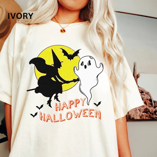 Halloween T-shirt, Comfort Colors Shirt, Halloween Night Graphic Shirt, Monster Shirt, Vintage Shirt Cotton Fabric
