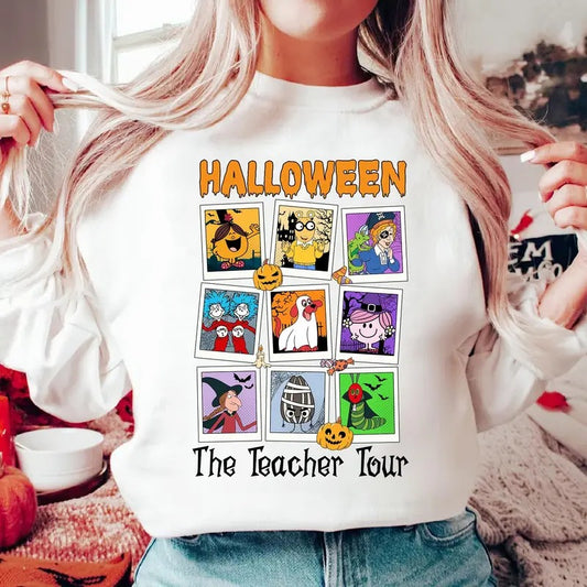 Halloween The Teacher Tour Shirt Ms Frizzle Spooky Teacher Shirt Little Miss Halloween Queen Shirt Room On The Broom Witch Teacher Shirt