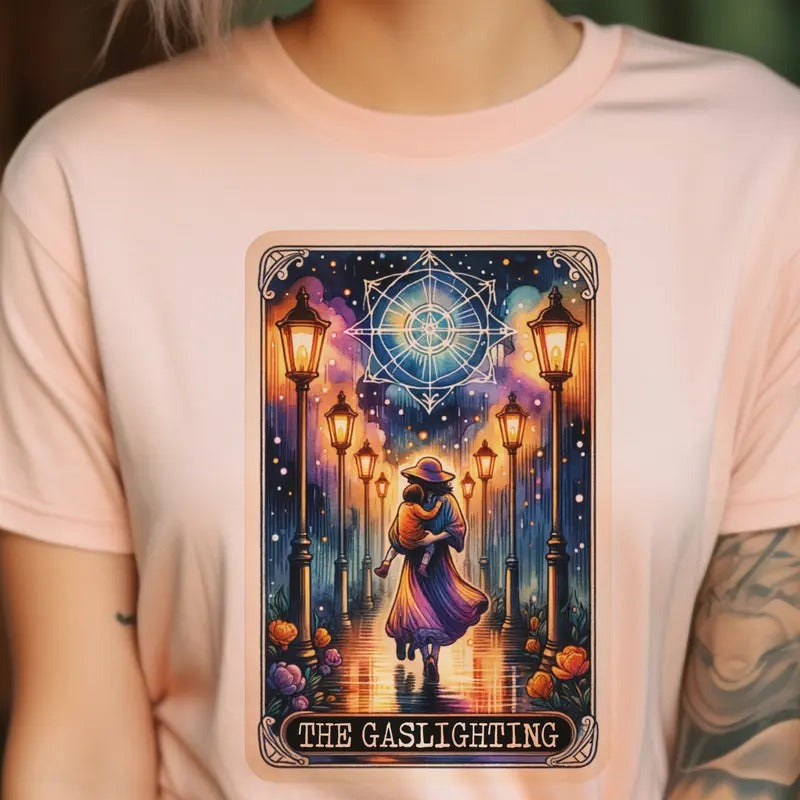 Halloween Town Pumpkin Tarot Tshirt The Witch Tarot Tshirt Ghost Halloween Tarot Spooky Ghost Tarot Tshirt Gaslighting Tarot Tee Tarot Gaslighting T-Shirt Gaslighting Funny Tarot Tshirts Womens Tarot Tops