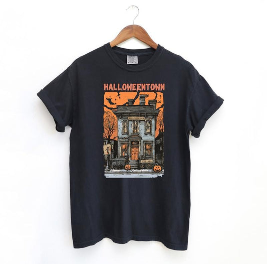 Halloween Town Vintage TShirt, Cute Halloween Comfort Colors Shirts