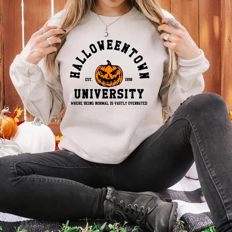 Halloween University Sweatshirt, Halloween Shirt, Halloween Gift, Holiday Sweatshirt, Halloween Costume, Fall Sweater, Spooky Season Tee