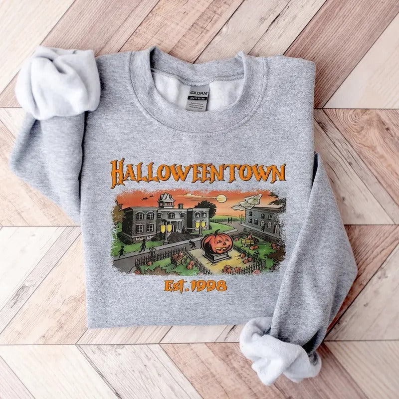 Halloweentown Est 1998 Sweatshirt, Halloweentown University,Vintage Halloween Sweatshirt