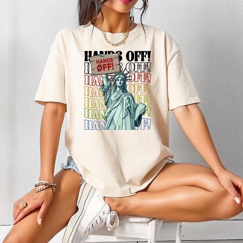 Hands Off Protest Shirt, Political Hands Off Protest, Defend Public Lands, Medicare Social Security, Free Speech,...