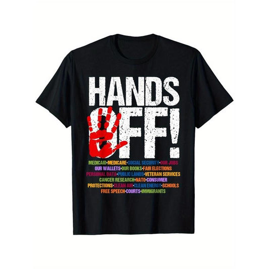 Hands Off Protest Social Security And Medicare Protest T-Shirtstyle{n002}4