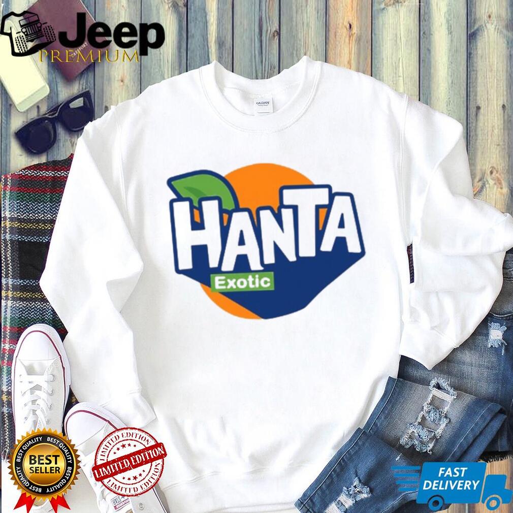 Hanta Exotic Orange Soda Fruit Parody Graphic T Shirt