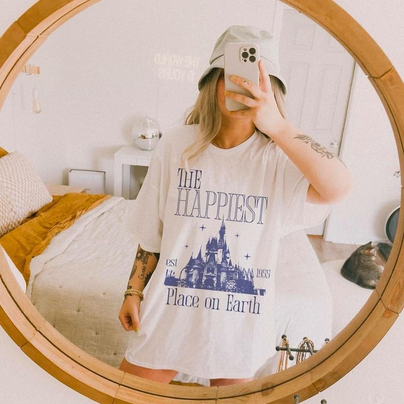 Happiest Place On Earth Shirt, Castle Shirt, Magic Kingdom Shirt, Magic Park Family Vacation 2025 Sweatshirt, Girl Trip Tee, Princess Shirt