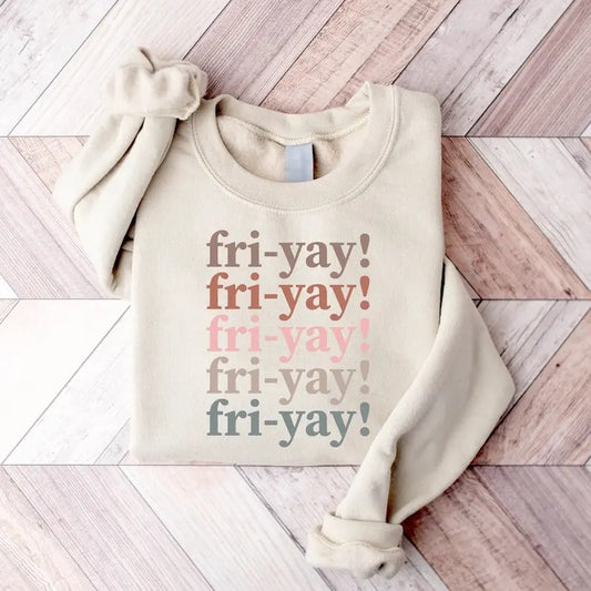 Happy Friday Teacher Sweatshirt, Funny Teacher Sweatshirt, Cute School Sweatshirt, Elementary School Teacher Shirt, Group...
