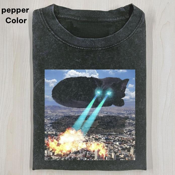 Hard Cat Graphic T-shirt, WACKY CAT T-shirt, Retro Funny Vintage Tee, Unisex Meme Cringe Funny Dumb Shirt, FUNNY CUTE shirts for women