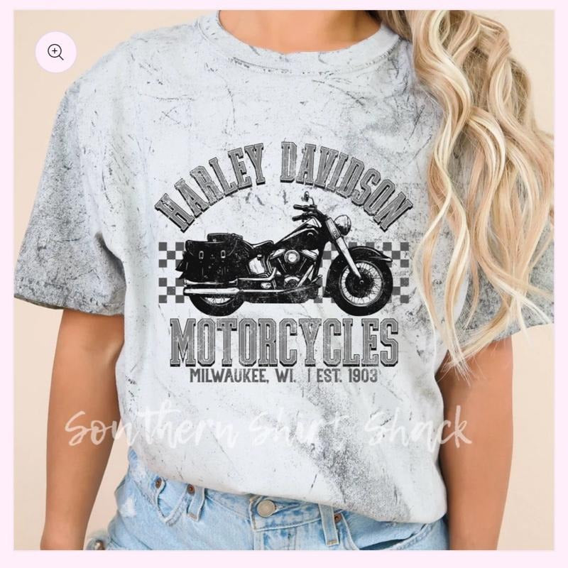 Harley Mineral Wash Comfort Color Tee