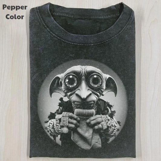 Harry Potter Vintage Graphic Tee, Dobby T-Shirt, Movies Tee, Unisex Meme Cringe Funny Dumb Shirt, Menswear Womenswear Streetwear Cotton Comfortstyle{n002}2