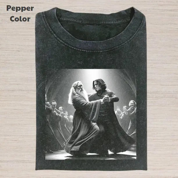 Harry Potter Vintage Graphic Tee, Dumbledore Severus Snape Dance T-Shirt, Movies Tee, Unisex Meme Funny Dumb Shirt, Menswear Womenswear Streetwear