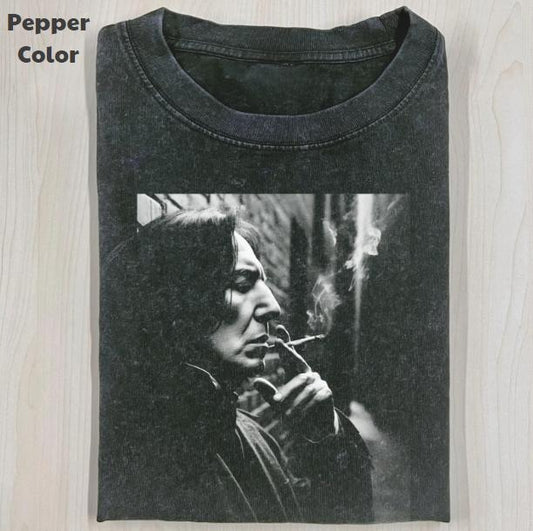 Harry Potter Vintage Graphic Tee, Severus Snape Smoking T-Shirt, Movies Tee, Unisex Meme Cringe Funny Dumb Shirt, Menswear Womenswear Streetwear Cotton Comfort