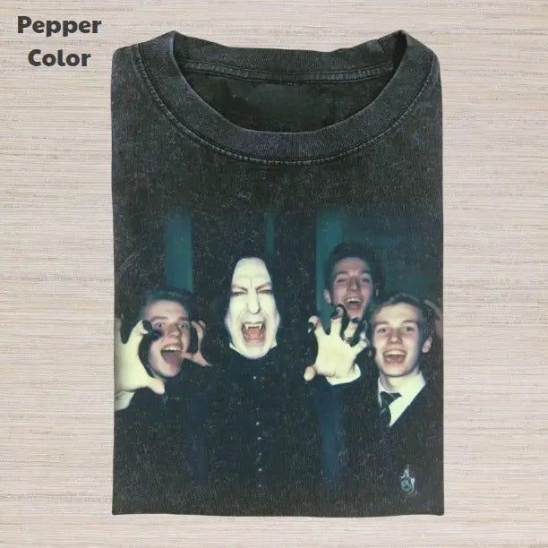 Harry Potter Vintage Graphic Tee, Severus Snape Vampire T-Shirt, Movies Tee, Unisex Meme Cringe Funny Dumb Shirt, Menswear Womenswear Streetwear Cotton Comfort